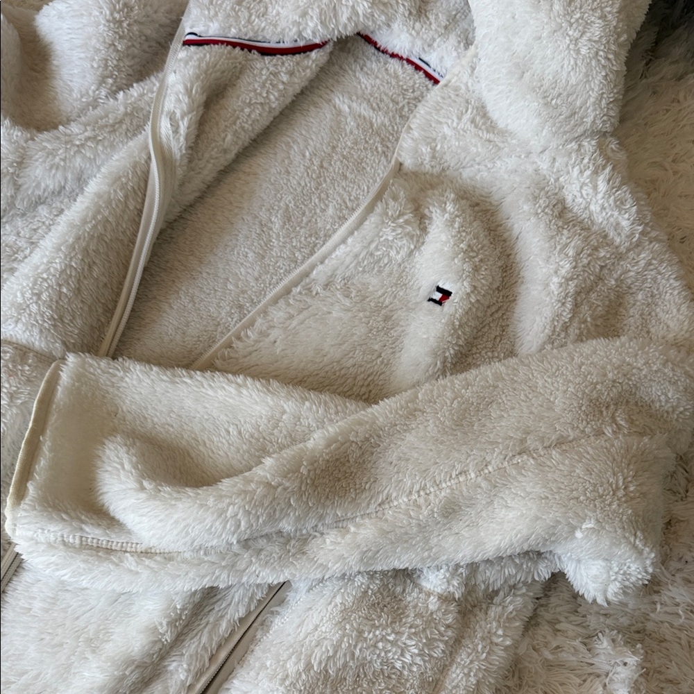Tommy Hilfiger Cream Fleece Jacket